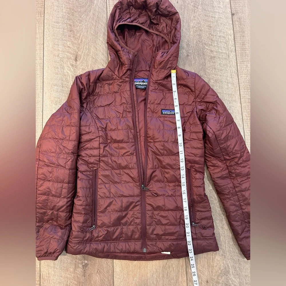 Patagonia *Nano Puff* Hoody | Maroon "Dark Ruby" | Lightweight & Warm | XS | EUC - Picture 3 of 6
